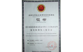 ?；钒踩珮?biāo)準(zhǔn)化證書